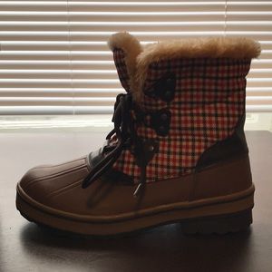 Storm by cougar plaid brown durable winter boots